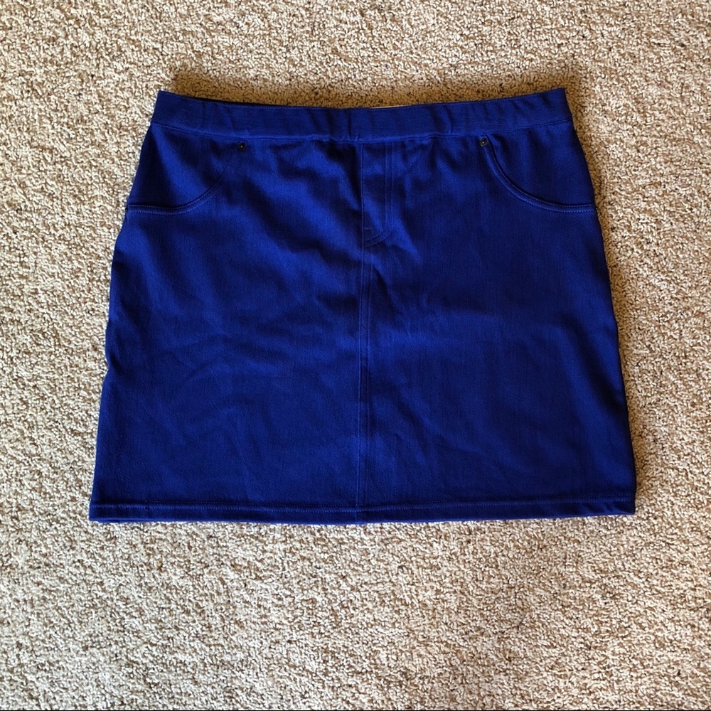 NWT Hue Blue Mini Skirt